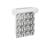 GILDE Jarrón Decorativo Blanco - Jarrón Decorativo de cerámica - Decoración Salón Regalo Altura 32,5 cm