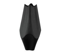 GILDE Jarrón Decorativo de cerámica, 30 cm de Alto x 15 cm de Ancho, Color Negro Mate