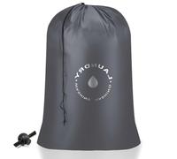 Giloty Bolsa de lavandería con cierre de cordón, 60 x 85 cm, bolsa de lavandería plegable, bolsa para ropa sucia, bolsa de viaje, bolsa de ropa sucia para maletas, camping y residencia universitaria