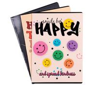 gimboo Cuaderno escolar/formato A4 32/32 hojas cuadriculadas/mixtas, paquete de 3 unidades, diseños surtidos/para niños para escolarización para estudiantes de primaria/con margen, tarjetas