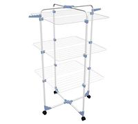 Gimi Modular 3 Tendedero de pie de torre, de acero, 30 m de longitud de tendido, Color Blanco, 71 x 5 x 132 cm