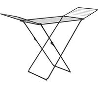 Gimi tendedero x-leg glory, acero, negro, 180 x 55 x 93 cm