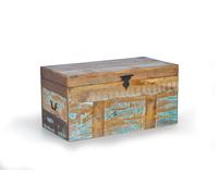 Giner y Colomer Baúl de Madera Reciclada Multicolor 40x80x40 cm