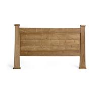 GINER Y COLOMER Cabecero de cama de madera maciza de teca 183 cm Natural