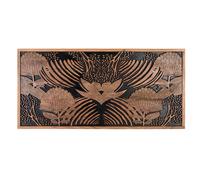 GINER Y COLOMER Cabecero de madera de acacia natural y negra