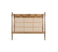 GINER Y COLOMER Cabecero de madera maciza de teca y rejilla 174 cm