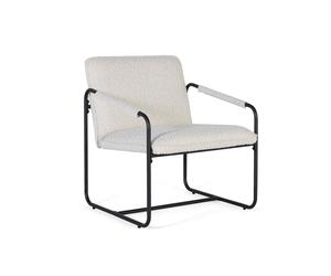 GINER Y COLOMER Lote de 2 sillones tapizados en tela beige