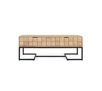 GINER Y COLOMER Mesa de centro tallada en madera de mango 120 cm