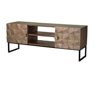 GINER Y COLOMER Mueble TV de madera de mango y cobre marrón