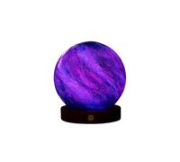 Gingko Design AstraGlass Light Mini - Galaxy Breeze | Orbe de luz LED flotante levitante | Lámpara de estado de ánimo compacta con base magnética | Regalo tecnológico único y decoración del hogar
