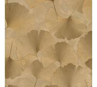Ginko Dream Oro Vinilo Papel Pintado Erismann 1047030 Moderno con Textura Hoja