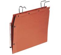 GIO BY ELBA Carpeta Colgante Kraft Naranja con Visor Lateral