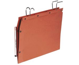 GIO BY ELBA Carpeta Colgante Kraft Naranja con Visor Lateral