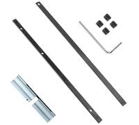 GIONAR 2 unidades de conectores de riel guía con tornillos hexagonales, una llave hexagonal, cortes largos, sierras de carril, accesorios de conector de riel de cortina para Makita, para Festool