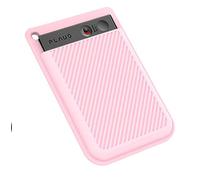 GIOPUEY Funda Compatible con PLAUD Note Pro AI Voice Recorder, Ultradelgado Silicona Case Cover, Anti-caída, Portátil - Rosa