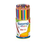 Giotto 520100 - Barniz lacado, 84 lápices de colores, color surtido