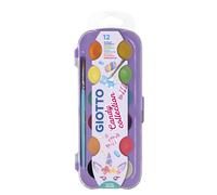 Giotto acuarela candy collection, caja de plástico reutilizable, surt