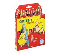 Fila Lápices Giotto be-bè, mina jumbo 7 mm, súper lavables, colores surtidos