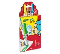Giotto Rotuladores be-bè 469800 – Punta de fibra, Lavables – Estuche 6 unidades