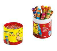 Giotto Lápices de colores be-bè Súper – Mina gigante 7 mm, lavables – bote 10 unidades