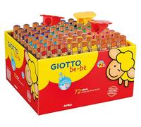 GIOTTO be-bè Súper Lápices Súper Lavables, Mina Jumbo 7 mm, Schoolpack de Cartón, 72 Unidades