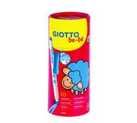 Giotto be-bè Rotuladores punta de fibra súper lavables 5 mm, bote cartón 10 uds, colores surtidos