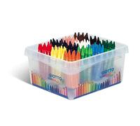 Giotto Cera, Súper Lavables, Diámetro 8.5mm, Schoolpack de Plástico, 12 x 12 Colores Surtidos, 144 unidades