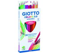 Giotto colors 3.0 aquarell - pack de 24 lápices, multicolor