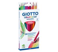 Giotto Lápices acuarelables Colors 3.0 Aquarell – Pack de 24 Multicolor