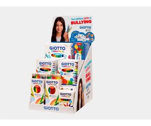 Giotto Expositor sobremesa campaña todos pintamos contra el bullying 2025
