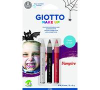 GIOTTO Make-up, Lápices cosméticos suaves con nueva fórmula que se lava fácilmente de la piel, Mina cosmética 6,25mm, Colores Surtidos, 3 unidades