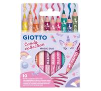 GIOTTO Mega, Magic Duo, Doble Color en Cada Mina, Colección Candy, Mina de 5,5 mm, Caja RPET, 10 Unidades