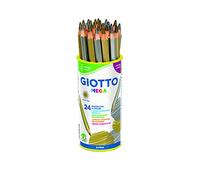 Giotto Mega Oro y Plata Lápices de Colores, Bote 24 Uds