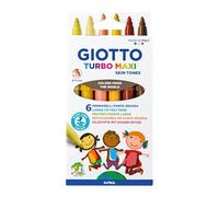 Giotto Rotuladores Turbo Maxi Skin Tones Estuche 6 uds