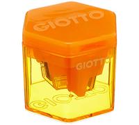 Giotto Sacapuntas de 3 Agujeros para Lápices de Diferentes Tamaños, con Depósito Práctico, Multicolor