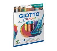 Giotto Lápices acuarelables Stilnovo Acquarell – Hexagonal, mina 3,3 mm, colores surtidos 24 uds