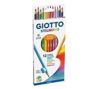 GIOTTO Stilnovo, Lápices de colores, Forma Hexagonal, Mina 3.3mm, Colores Surtidos, 12 unidades