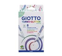 Giotto Rotuladores Turbo Glitter Pastel – Estuche 8 Uds