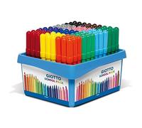 Giotto Rotuladores Turbo Maxi – Lavables, Punta 5 mm, Colores surtidos, 108 unidades