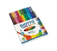 GIOTTO Turbocolor, Rotuladores, Punta Fina, Punta 2.8mm, Colores Surtidos, 36 uds.
