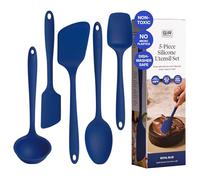 GIR: Get It Right - Juego multiusos de 5 piezas esenciales: cucharón, espátula, volteo, cuchara y cuchara, antiadherente, resistente al calor, apto para lavavajillas, utensilios de cocina, suministros