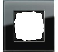 Gira 21105 - Placa para toma de corriente, color: negro