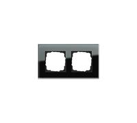 Gira 21205 - Placa para toma de corriente, color: negro