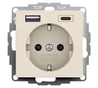 GIRA 245901 Enchufe SCHUKO con toma USB para alimentación