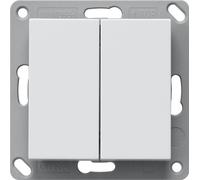 GIRA 246203 BT: Transmisor de pared, sistema de 2 vías, color blanco brillante, acabado liso