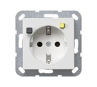 GIRA 267703 FI-Schutzsteckdose 30mA System 55 Reinweiß