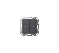 GIRA 517428 KNX Taster, Wippe 2fach mit Pfeilsymbolen, System 55, Anthrazit