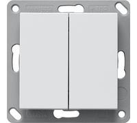 GIRA Funk-Wandsend. batterielos 2fach reinweiß 242203