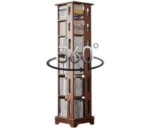 Gira la librería, Estante de Almacenamiento Giratorio 4/5/6 Niveles Estantería pie con Base Amplio Espacio Puede Guardar Zapatos, Adornos, Bolsos y Plantas en macetas(188 * 44cm)