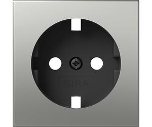 Gira Sistema de toma Schuko 55 Acero inoxidable - 4920600